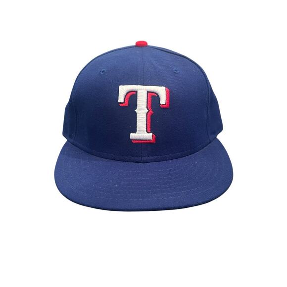 Texas Rangers New Era Hat 7 5/8 Baseball Official On Field Cap fitted 59Fifty - Picture 1 of 7